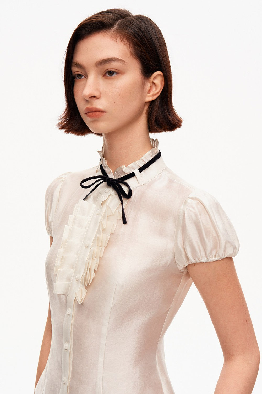 Vivienne Ivory Puff Blouse