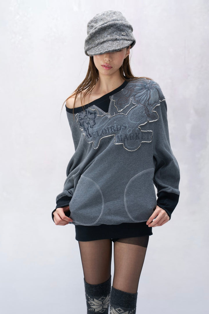 Logo Floral Sweatshirt