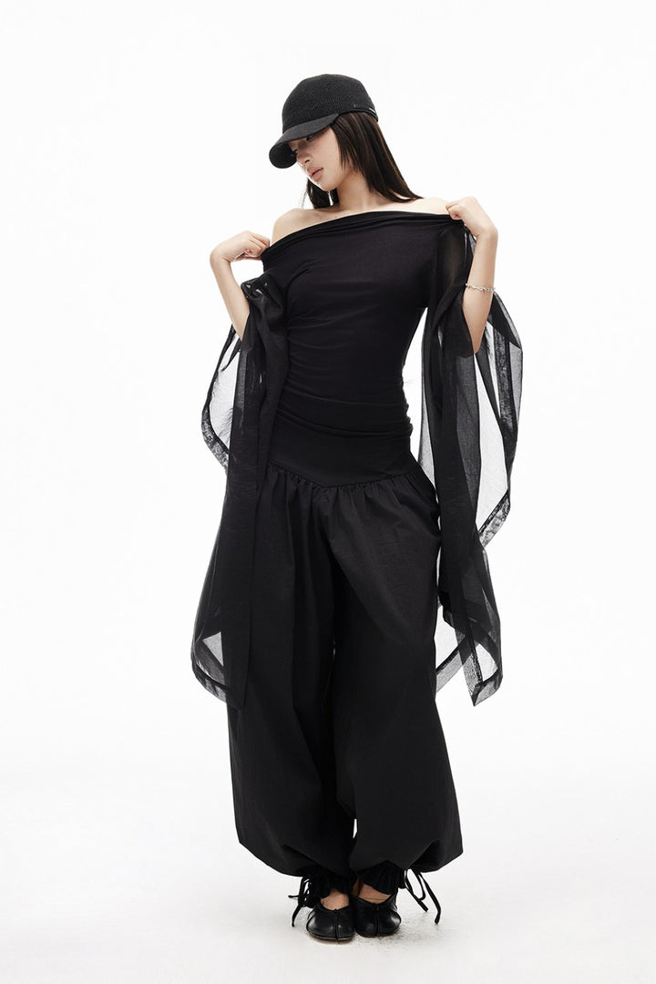 Black Swan Draped Top
