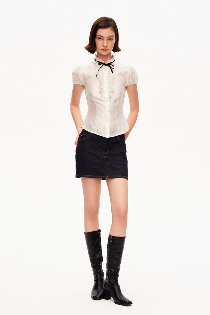 Vivienne Ivory Puff Blouse