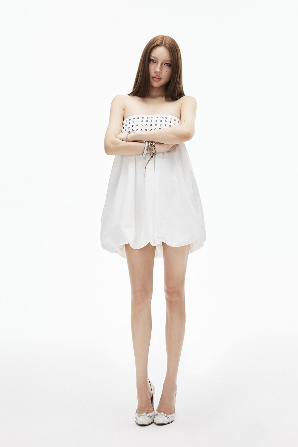 Convertible Eyelet Midi Skirt