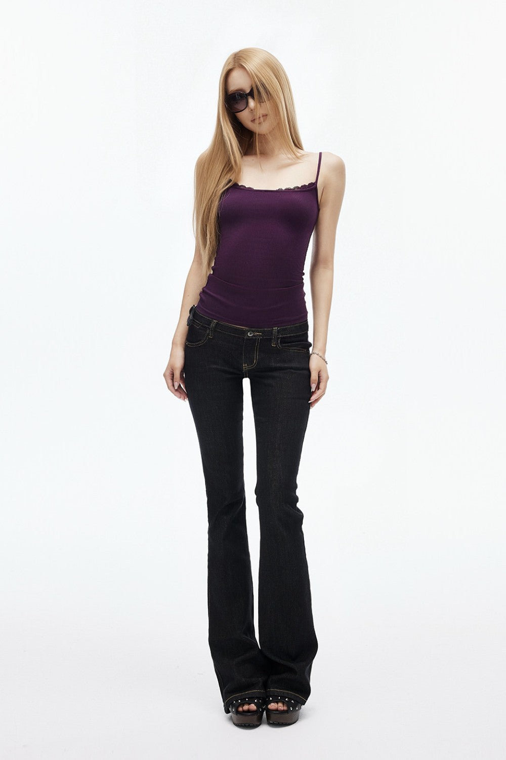 Bella Ribbed Lace Camisole