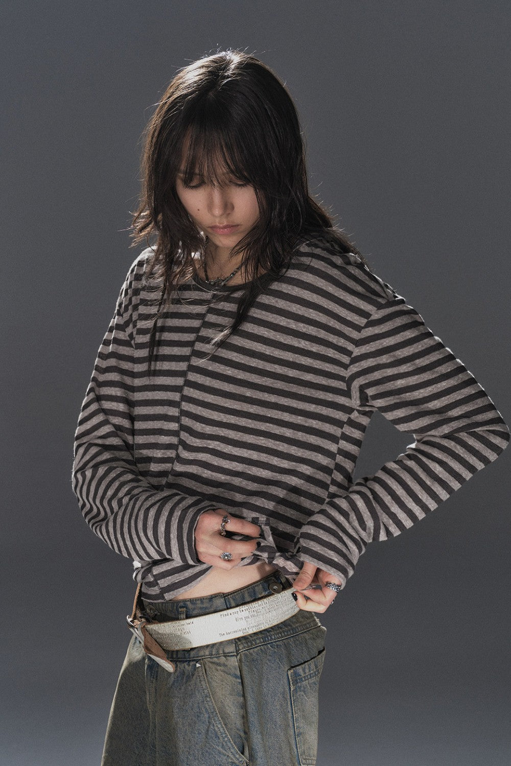 Aira Striped Hooded Shirt