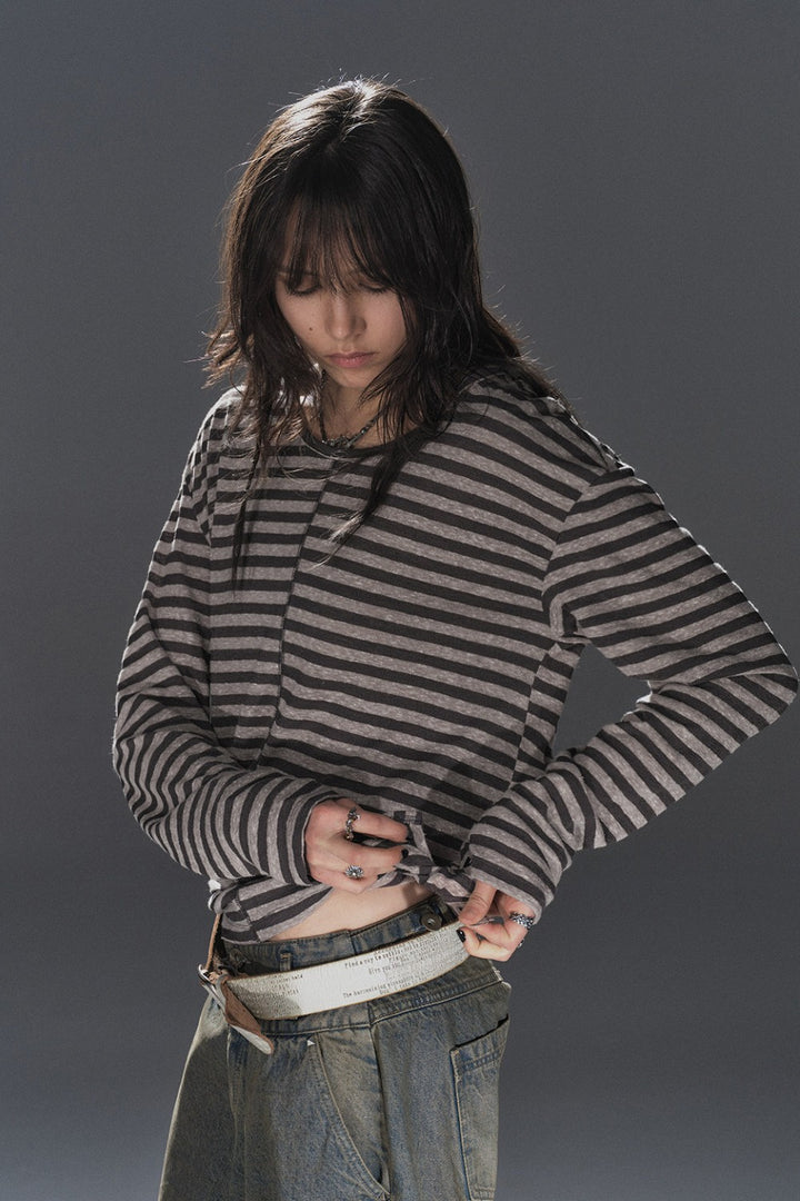 Aira Striped Hooded Shirt
