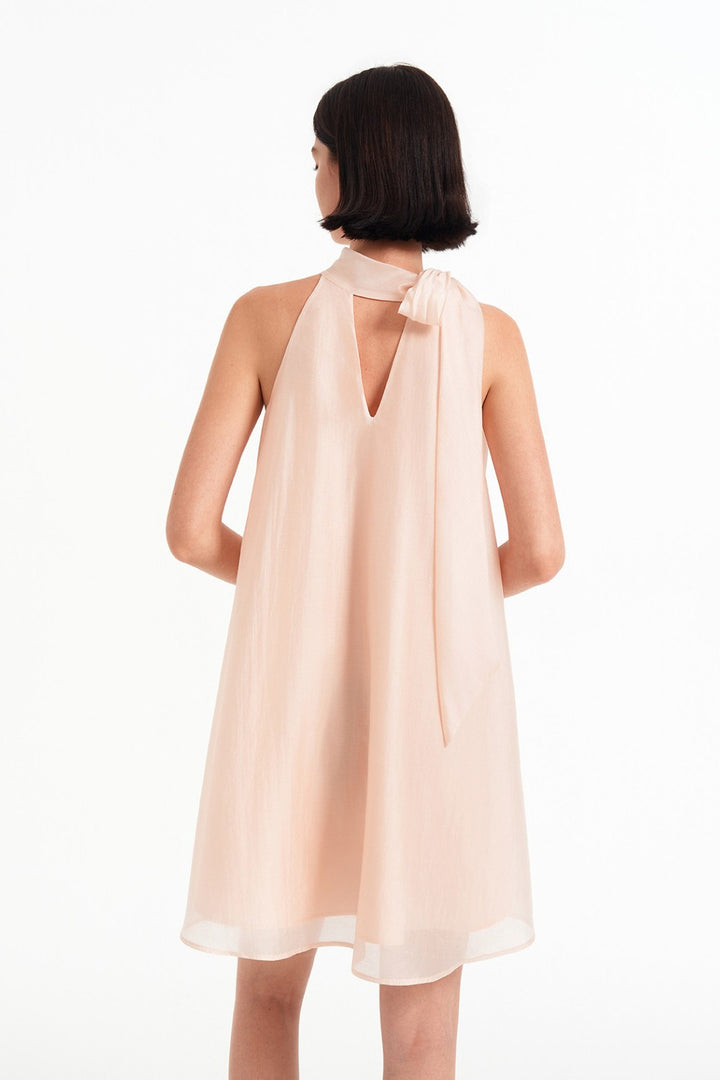 Rosalie Halter Tie Mini Dress