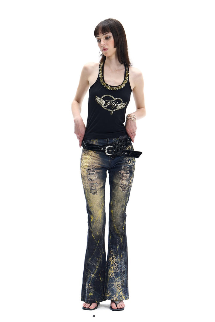Sequin Angel Heart Tank