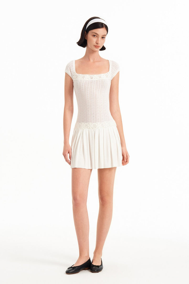 Colette Crochet Trim Dress