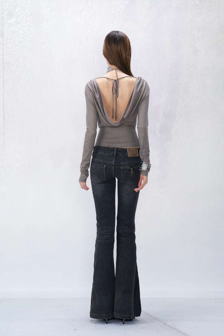Eloise Draped Backless Top