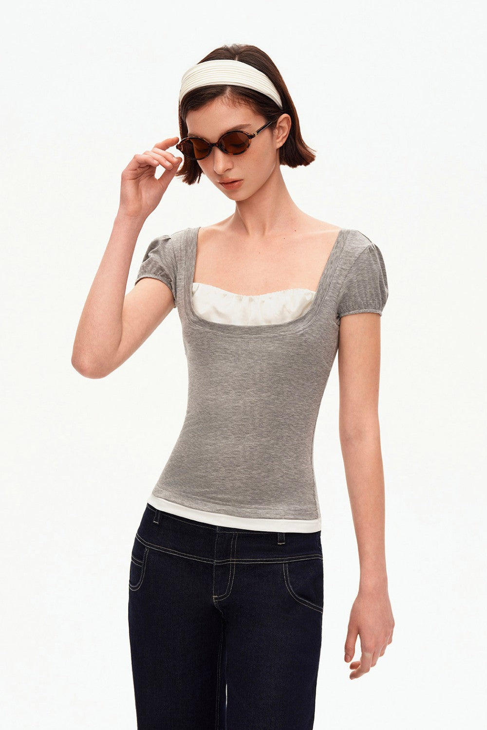 Avery Layered Puff Top