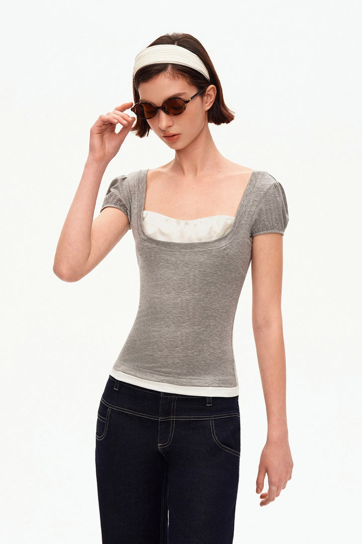 Avery Layered Puff Top