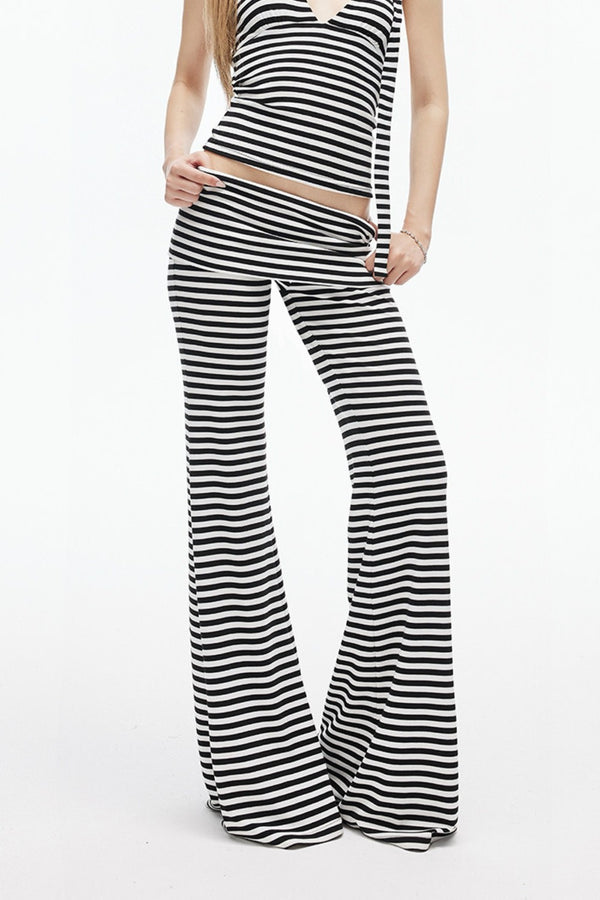 Chloe Striped Flare Leggings