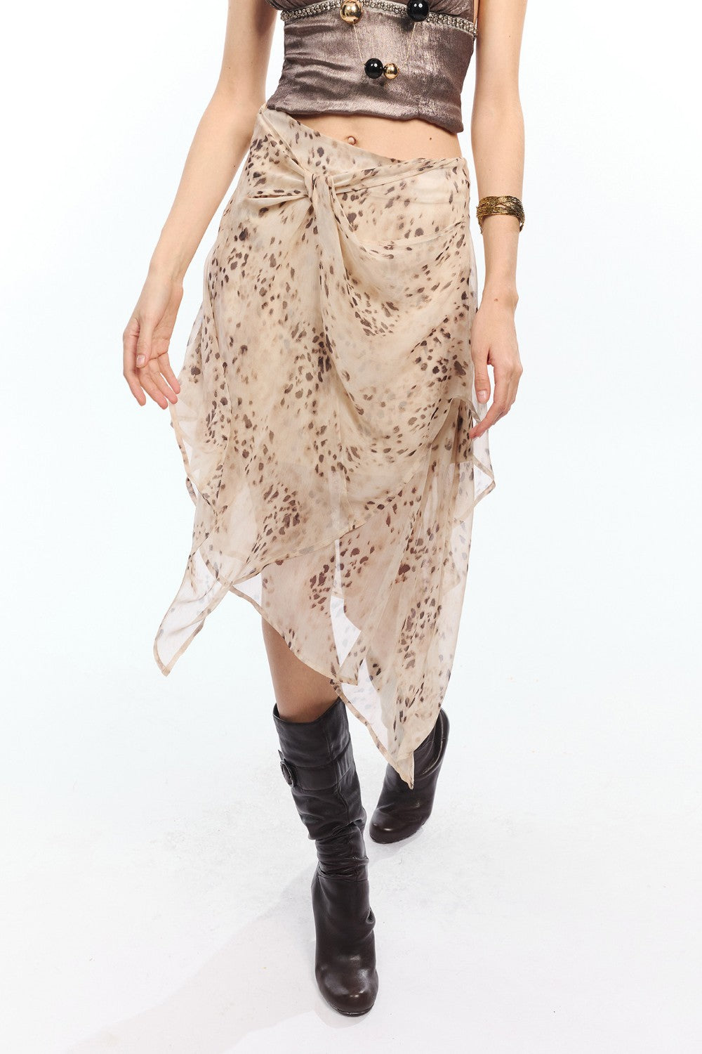 Sienna Leopard Breeze Skirt