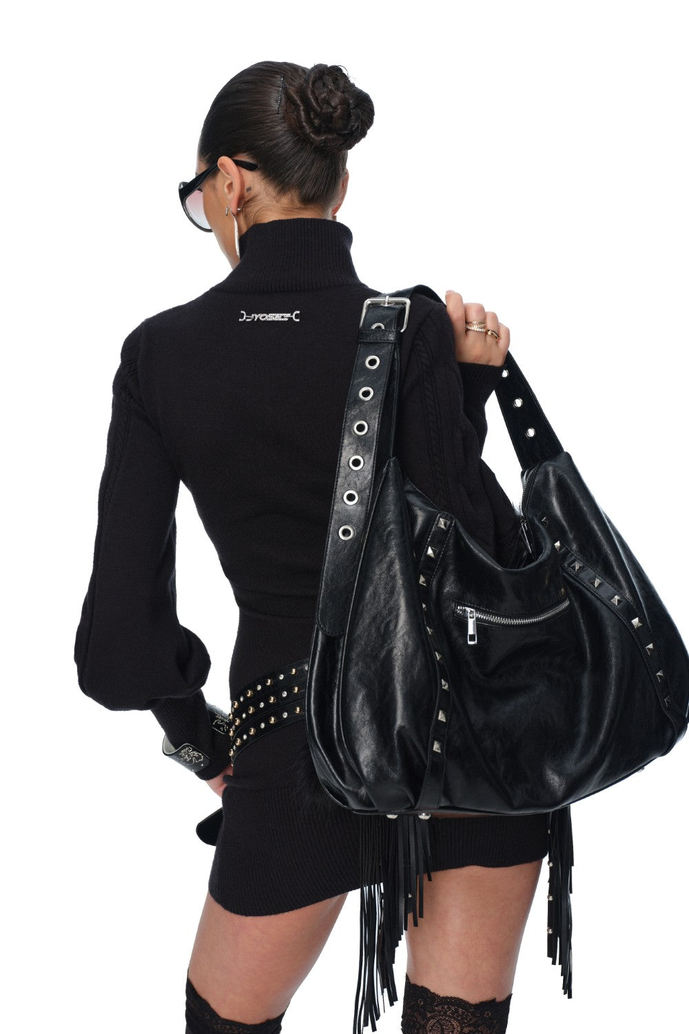 Maren Black Leather Bag