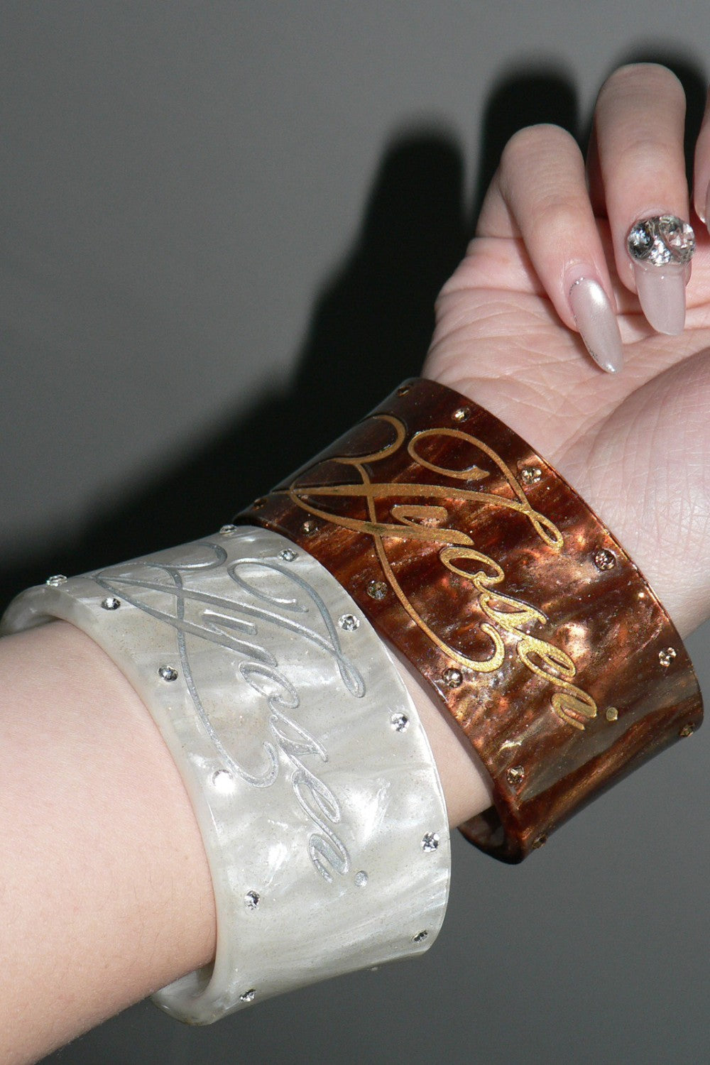 Vintage Crystal Logo Bangle