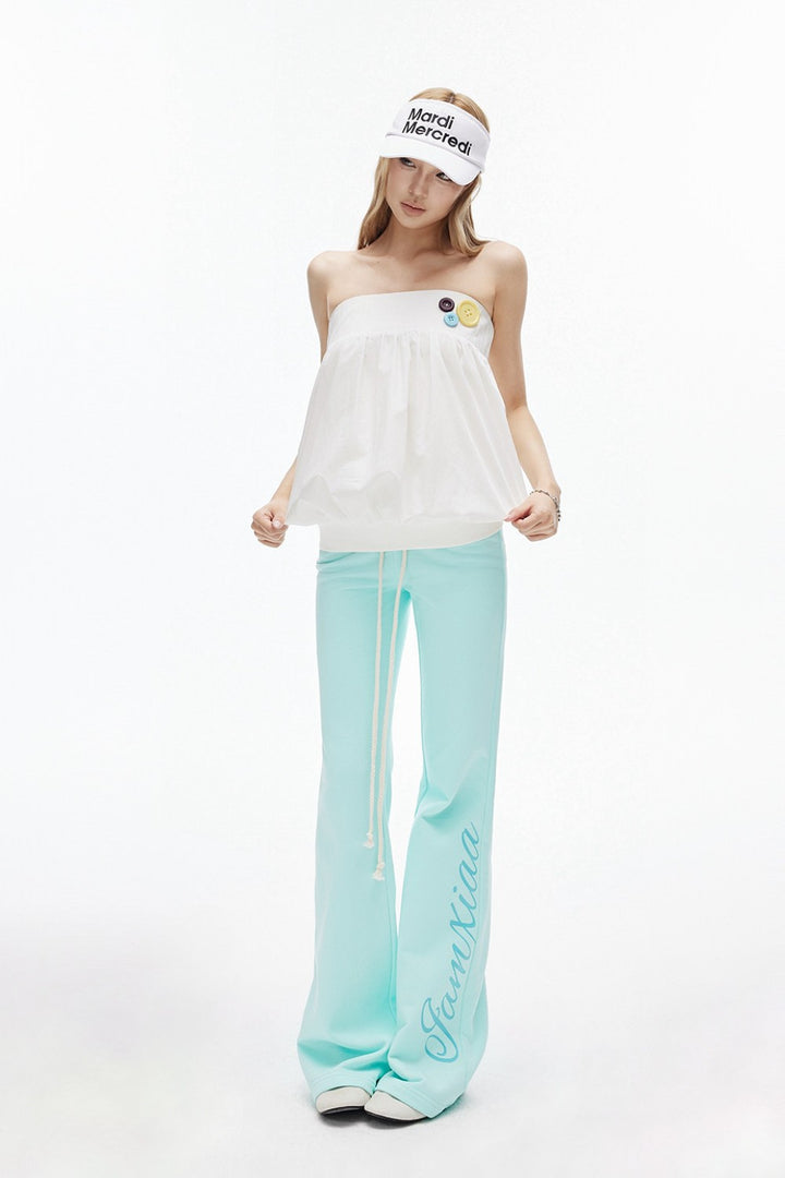 Button Balloon Tube Top