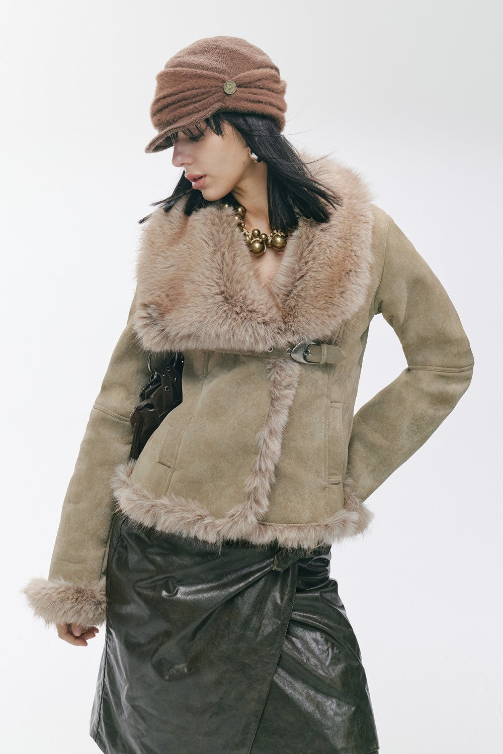 Khaki Suede Dream Coat