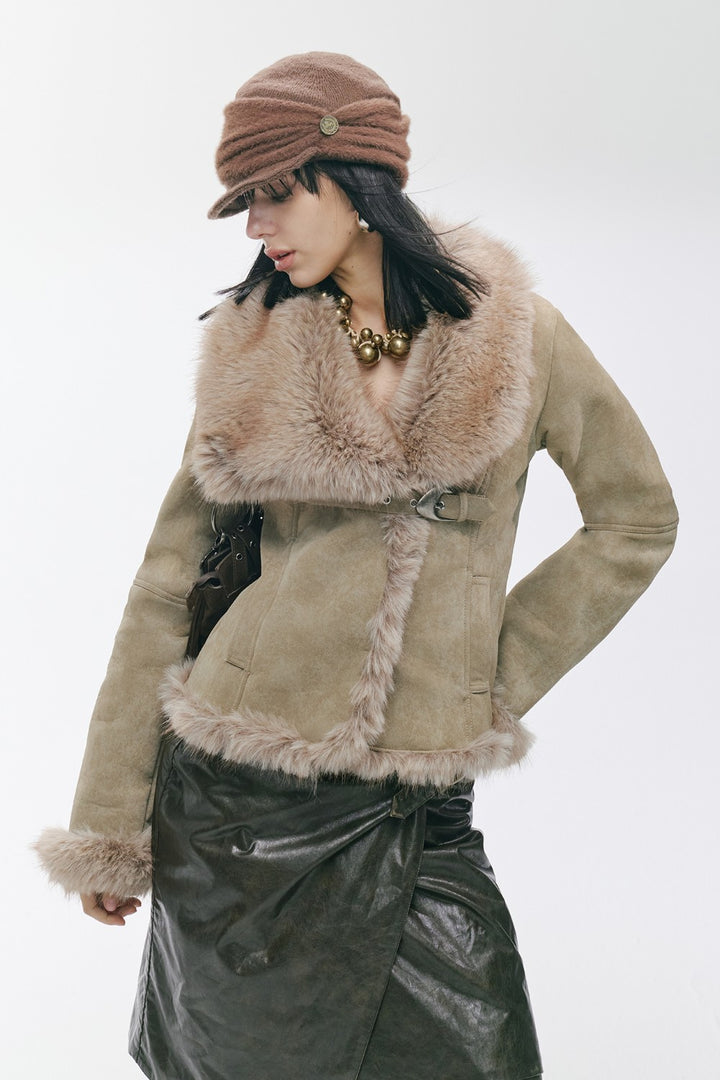 Khaki Suede Dream Coat