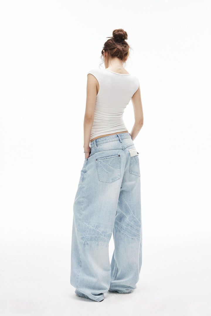Indie Ice Blue Wide Jeans
