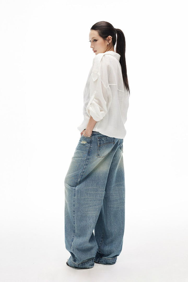 Elise White Tide Blouse