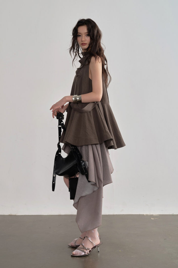 Detachable Cape Swing Vest