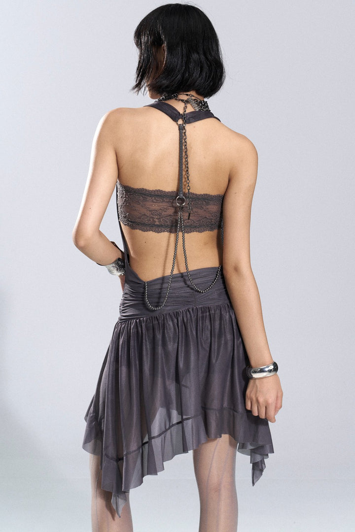 Lavender Haze Halter Dress