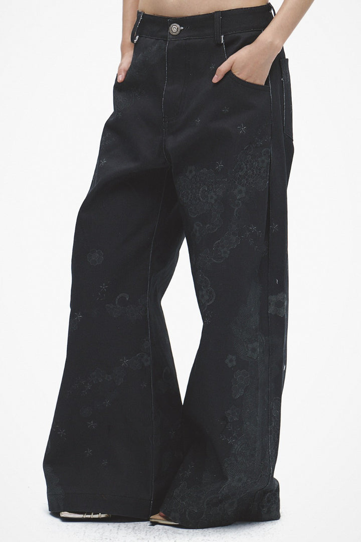Celeste Floral Lace Jeans