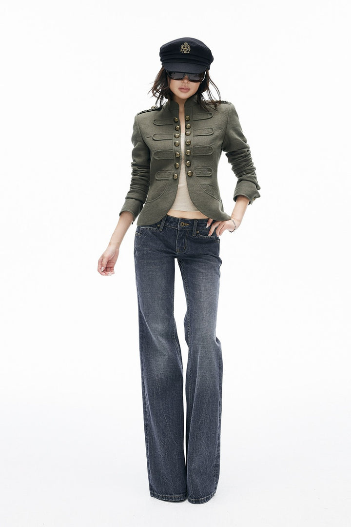 Ada Olive Military Jacket