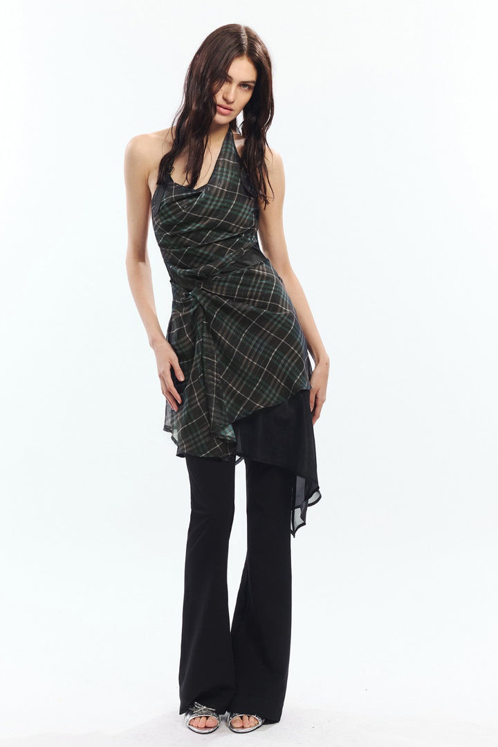 Naomi Vintage Plaid Dress