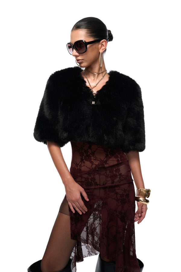 Luxe Fur Evening Bolero