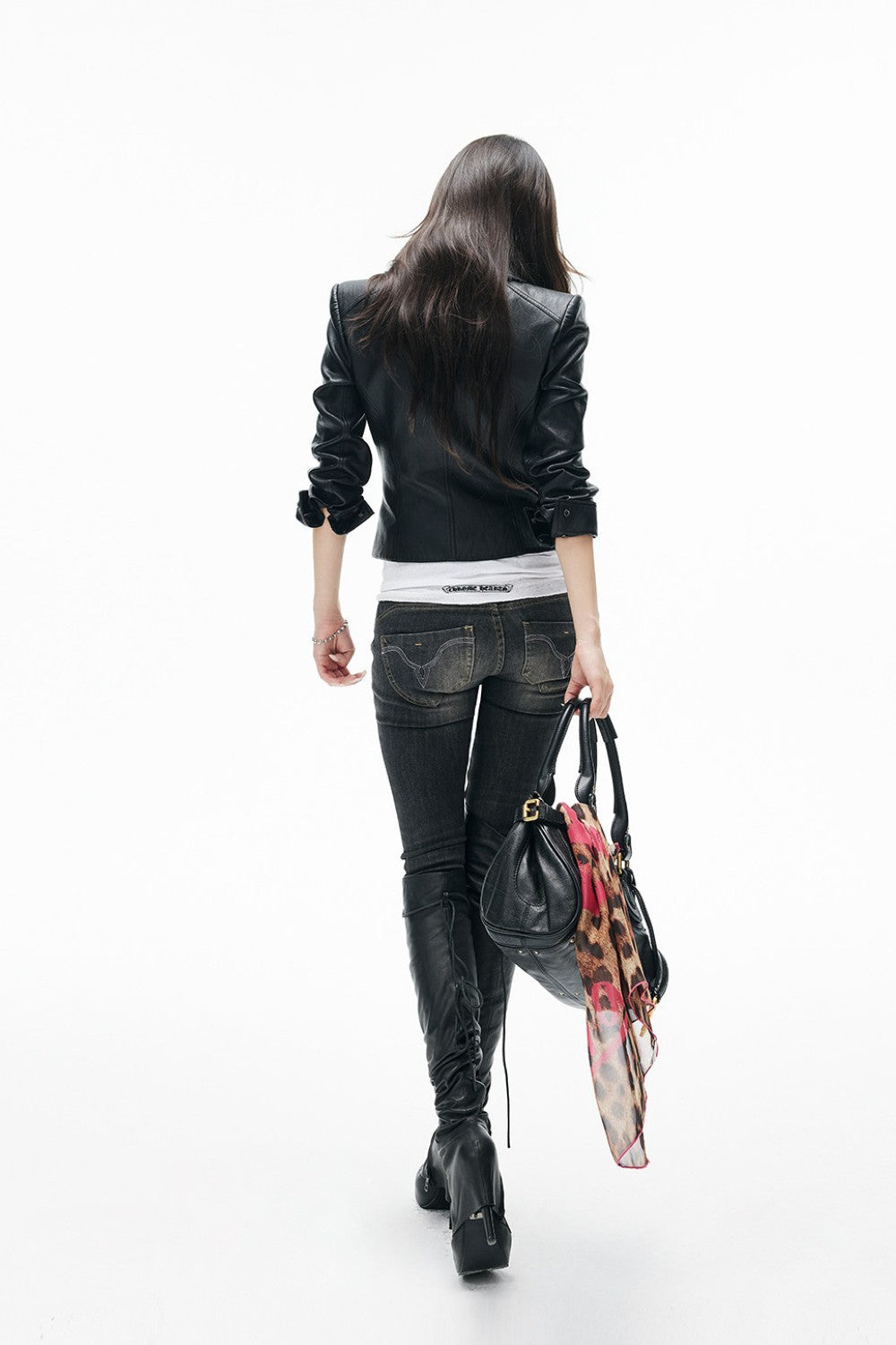 Alessia Fitted Leather Jacket