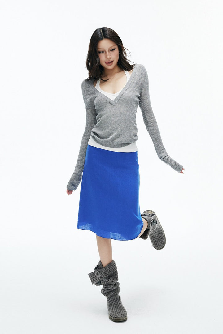 Juno Ribbed Knit Sweater