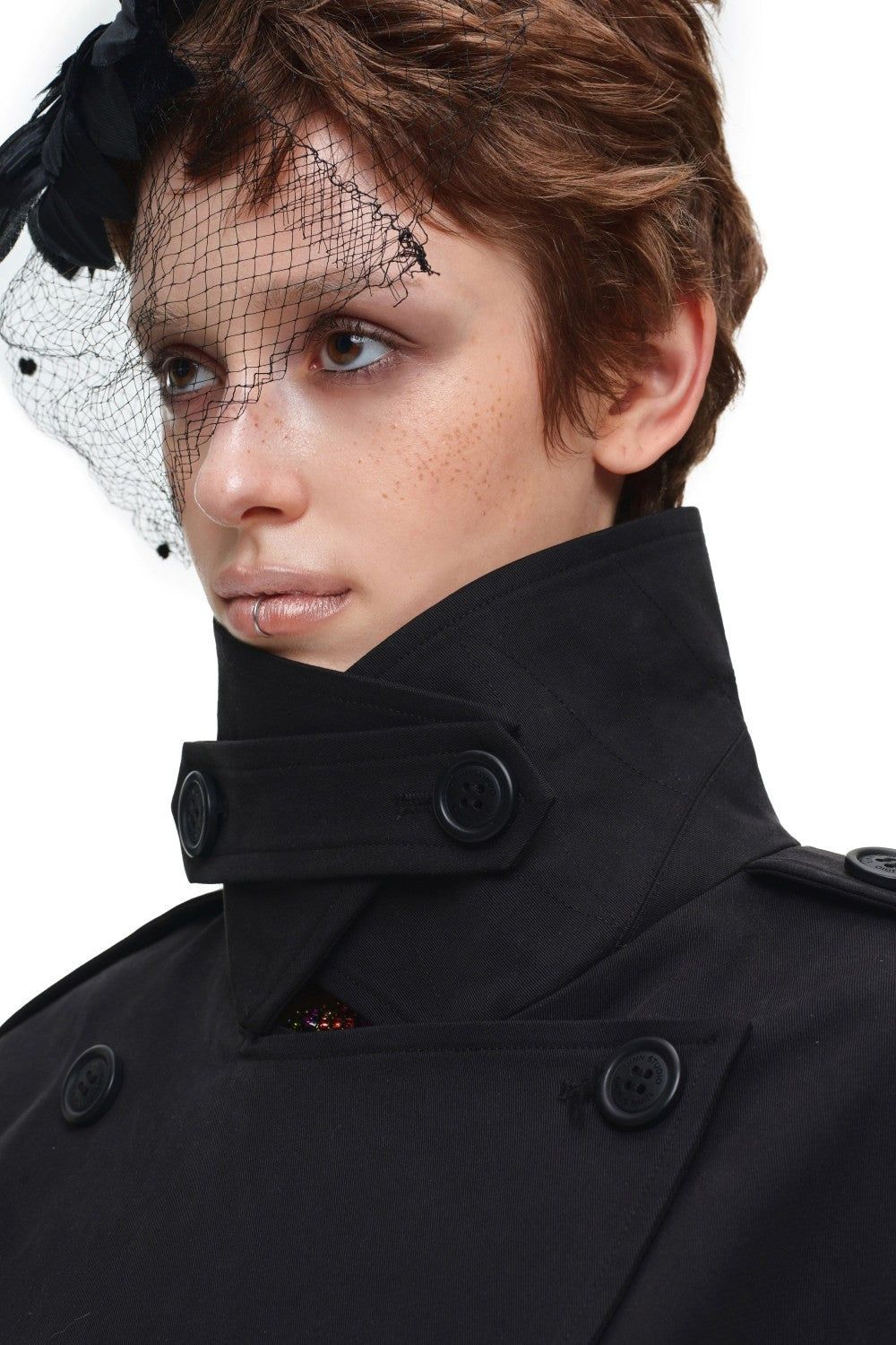 Sculpted Belted Trench Coat