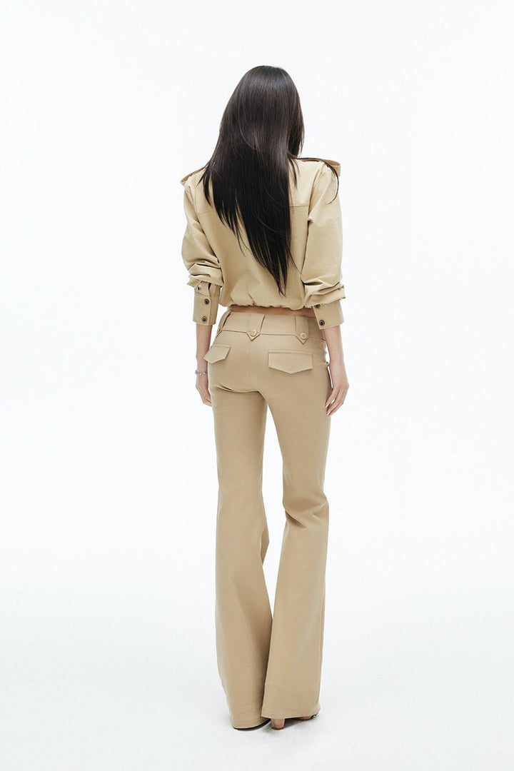 Rhea Khaki Workwear Shirt