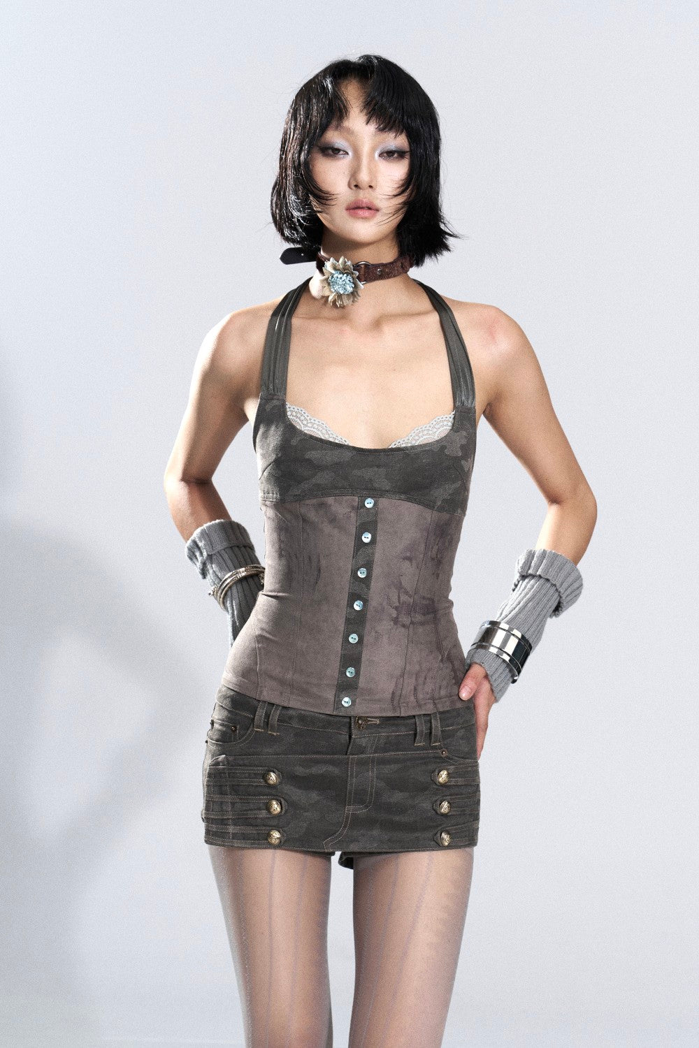 Downtown Camo Micro Skort