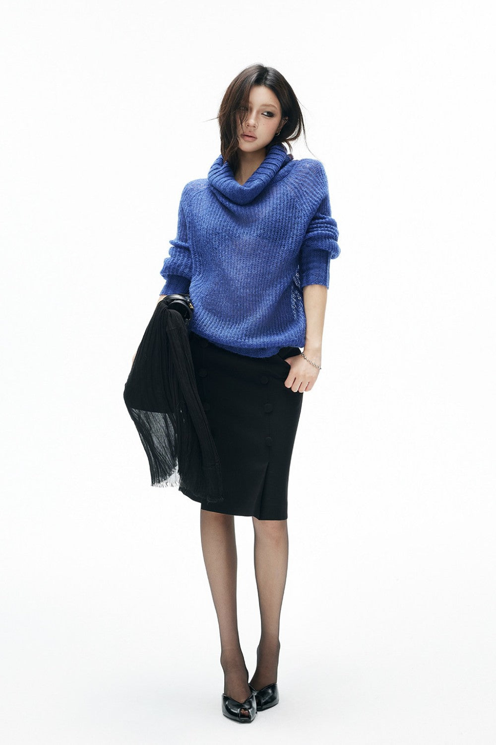 Double Breasted Pencil Skirt