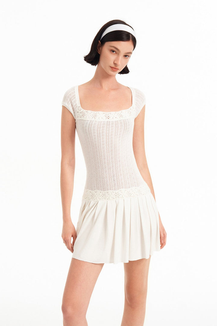 Colette Crochet Trim Dress