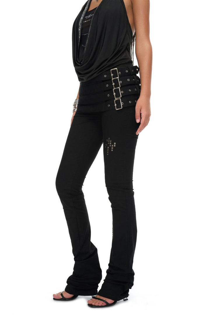 Mira Belted Stud Leggings