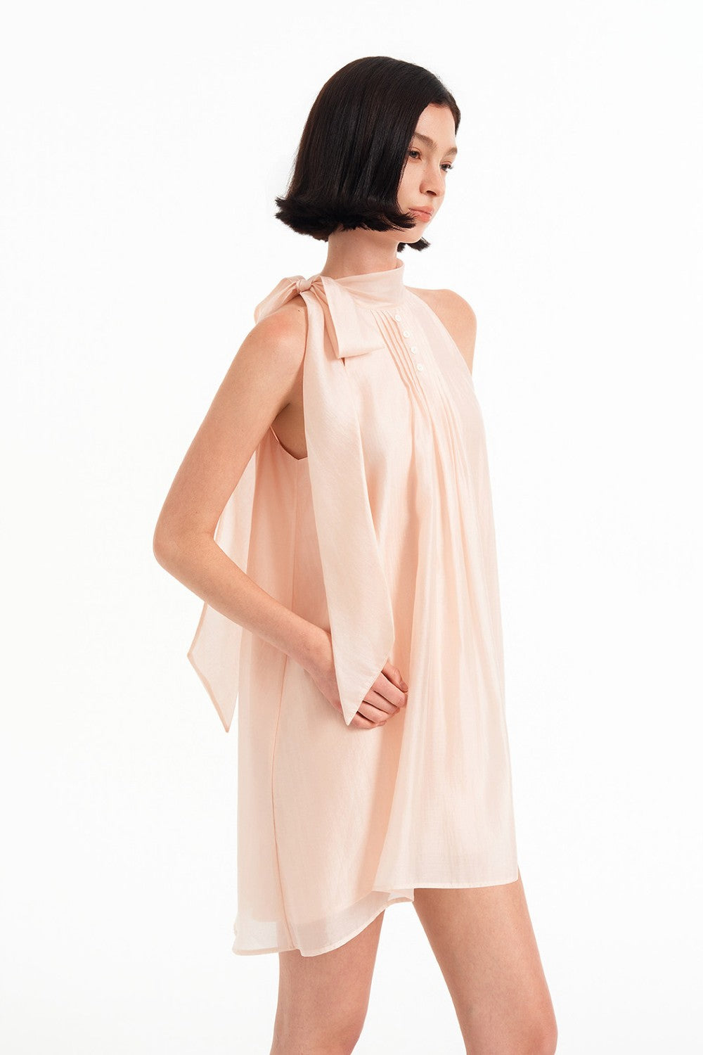 Rosalie Halter Tie Mini Dress
