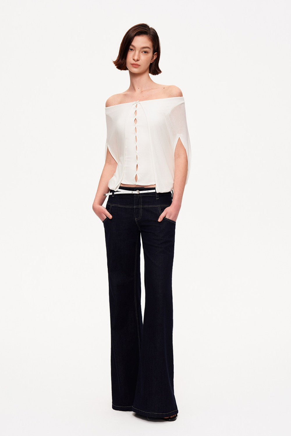 Selene Off-Shoulder Drape Top
