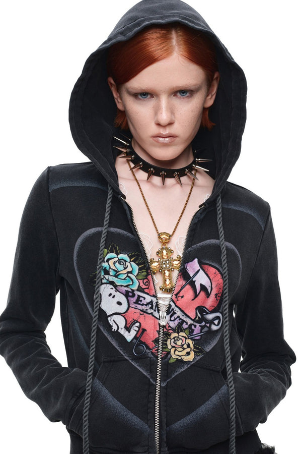 Snoopy Graphic Hooded Jacket