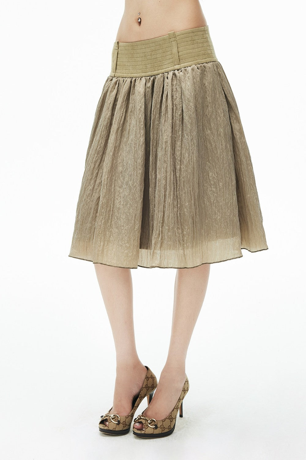 Sage Reverie Pleated Skirt