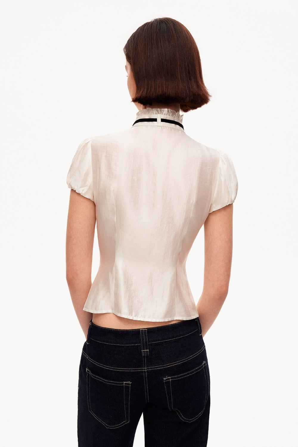 Vivienne Ivory Puff Blouse