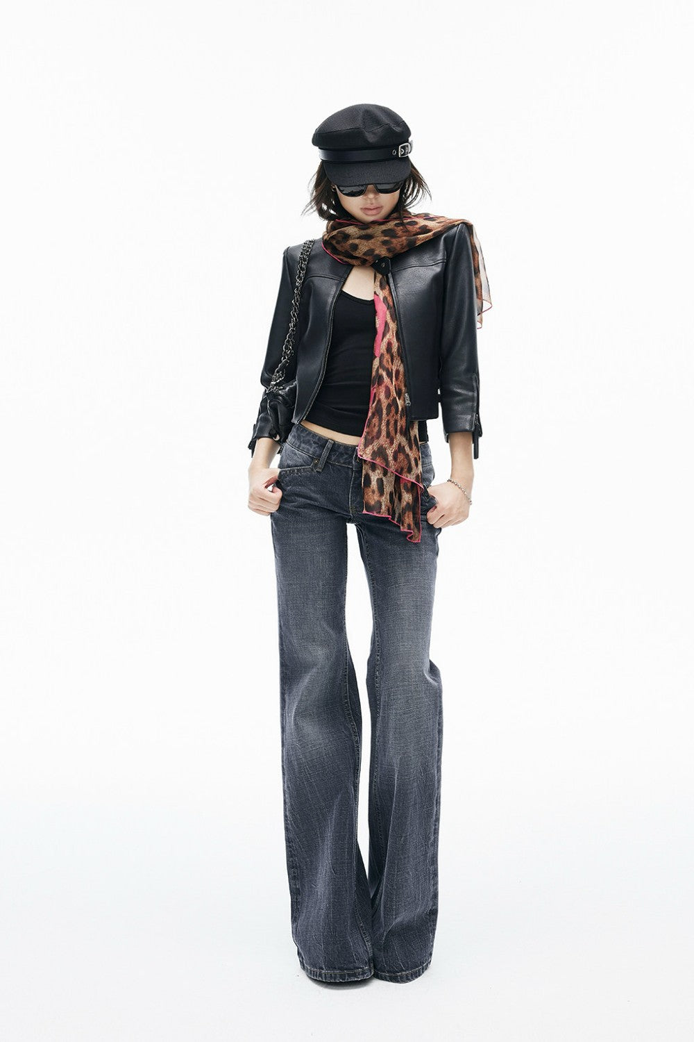 Pink Instinct Leopard Scarf