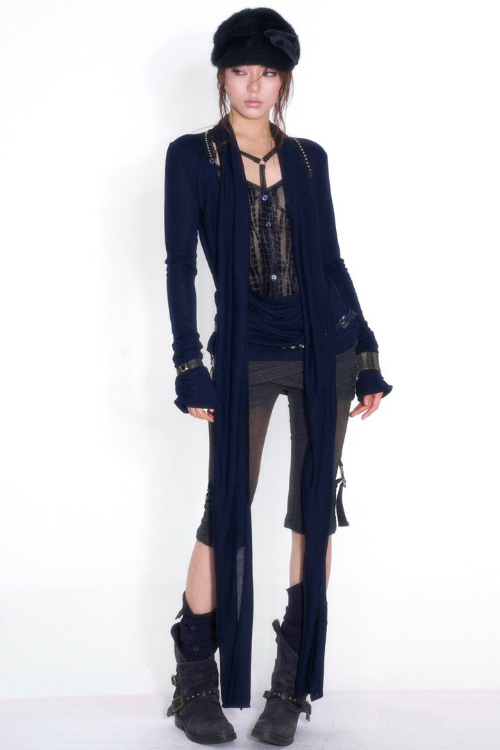 Moonlit Draped Lace Top