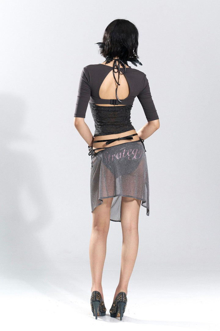 Romance Buckle Lace Top