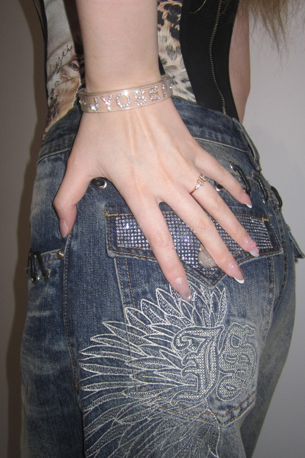 Slim Clear Crystal Bracelet