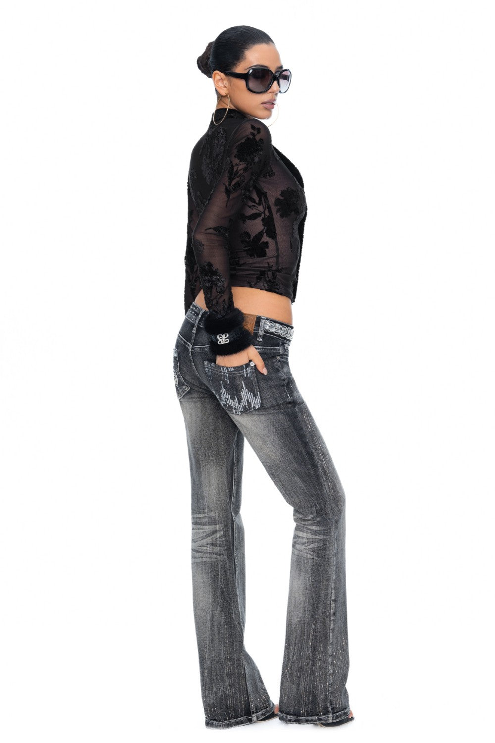 Alba Sheer Floral Cardigan