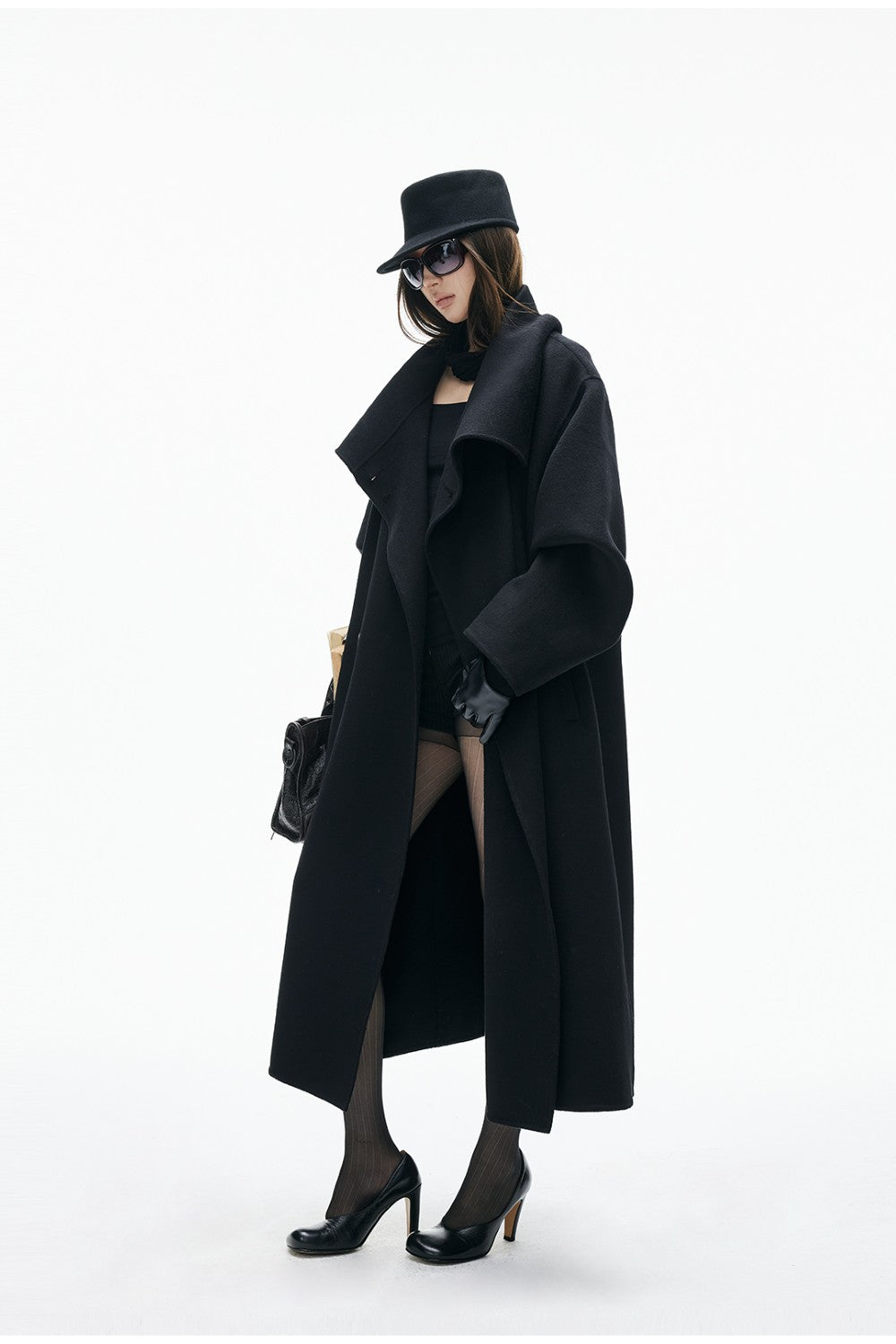 Oversized Wool Trench Coat