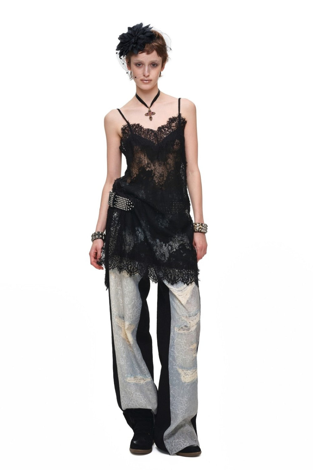Midnight Lace Slip Dress