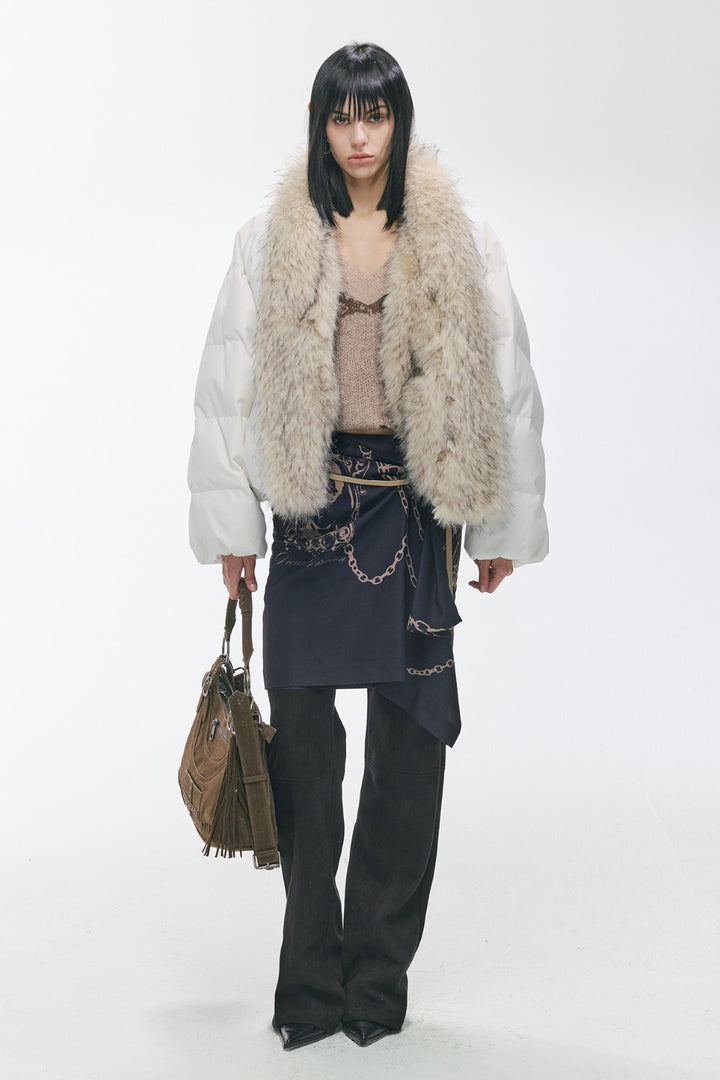 Fur-Trimmed Frost Parka Coat